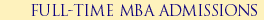 MBA Admissions