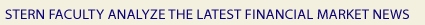 Stern Faculty Analyze the Latest Financial Market News and Its Implications